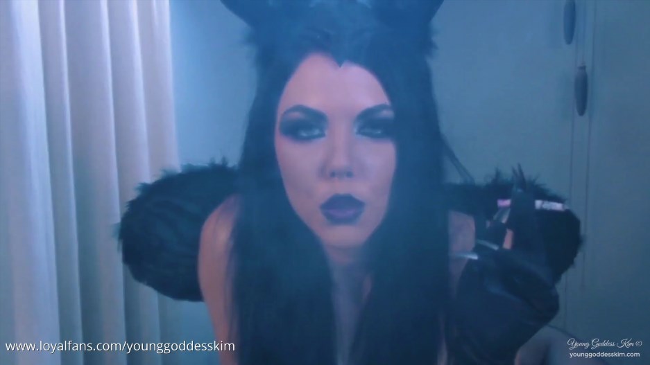 Young Goddess Kim - Training Day - Smoking Compilation - Halloween Version!